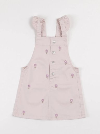 JARDINERA BEBÉ NIÑA BABY HARVEST BORDADA