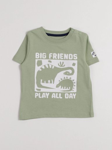 POLERA MANGA CORTA NIÑO BABY HARVEST DINO