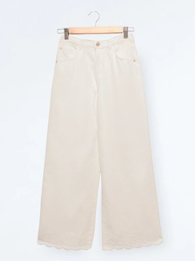 PANTALON NIÑA ANCHO BORDADO COLLOKY