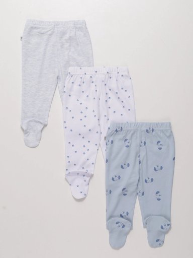 PACK X3 PANTALONES ALGODÓN BEBE NIÑO BABY HARVEST - 2