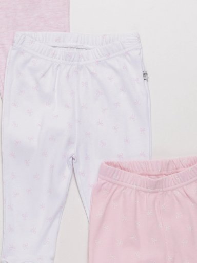 PACK X3 PANTALONES ALGODÓN BEBE NIÑA BABY HARVEST - 3