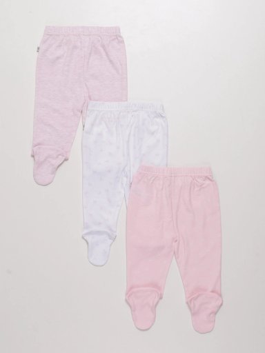 PACK X3 PANTALONES ALGODÓN BEBE NIÑA BABY HARVEST - 2
