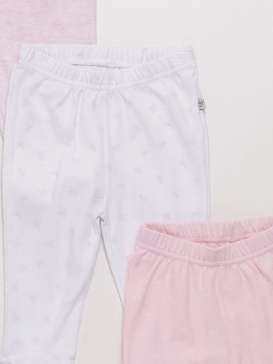 PACK X3 PANTALONES ALGODÓN BEBE NIÑA BABY HARVEST - 3