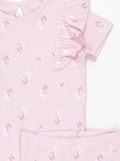 CONJUNTO RIB POLO + LEGGING + VINCHA BEBÉ NIÑA BABY HARVEST - 3