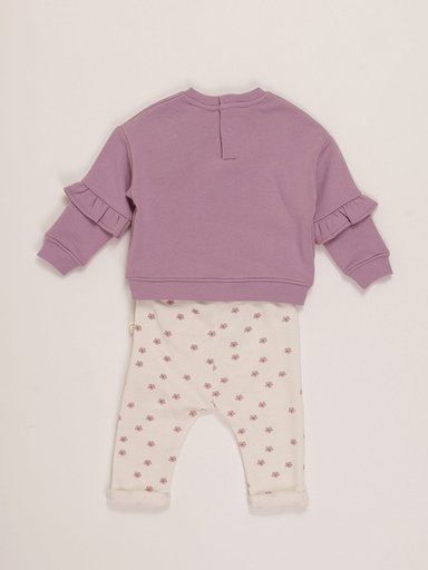 CONJUNTO APP FRANELA POLERA + PANTALON BEBE NIÑA BABY HARVEST - 2