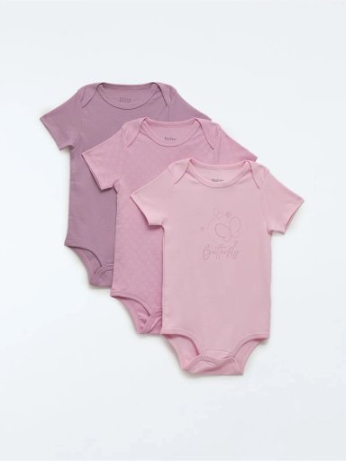 PACK 3 BODY MANGA CORTA UNISEX BABY HARVEST