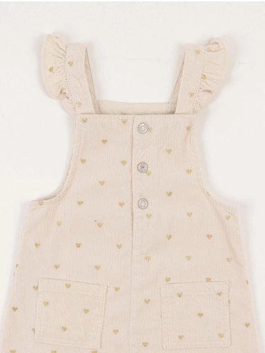 OVEROL CORTO ALGODÓN CORDUROY BEBE NIÑA BABY HARVEST - 3