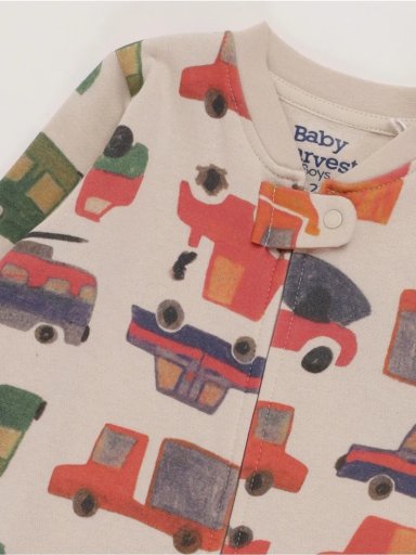 PIJAMA FRANELA CARROS BEBE NIÑO BABY HARVEST - 3