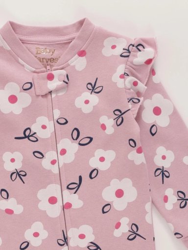PIJAMA FRANELA FLOR BEBE NIÑA BABY HARVEST - 3
