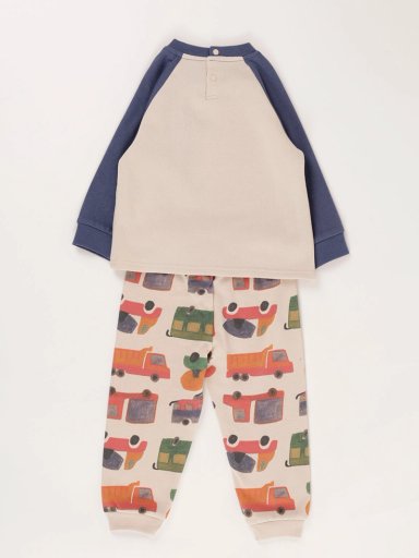 PIJAMA FRANELA CAMIONES BEBE NIÑO BABY HARVEST - 2