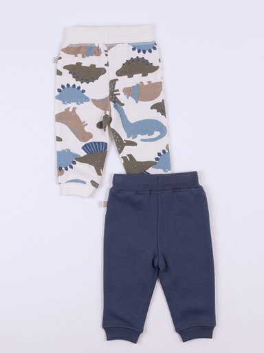 PACK X2 PANTALONES DE BUZO FRENCH TERRY BEBE NIÑO BABY HARVEST - 2
