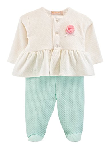 CONJUNTO ALGODÓN PIMA NIÑA BABY CLUB PERLA REORDEN - 1