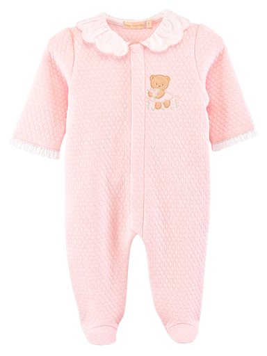 ENTERIZO ALGODÓN PIMA NIÑA BABY CLUB ROSADO REORDEN