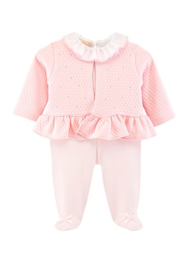 CONJUNTO ALGODÓN PIMA NIÑA BABY CLUB ROSADO REORDEN - 1
