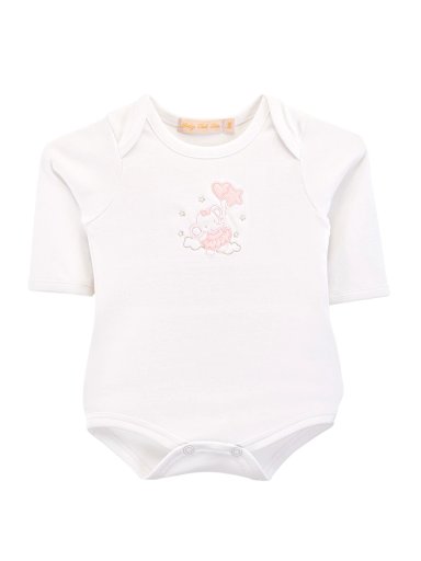 AJUAR ALGODÓN PIMA NIÑA BABY CLUB BLANCO REORDEN 3 PIEZAS - 3