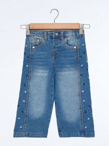 JEAN ROUGE FLORES BEBE NIÑA BABY HARVEST - 1