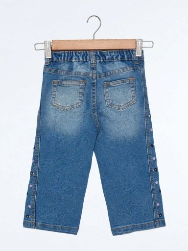 JEAN ROUGE FLORES BEBE NIÑA BABY HARVEST - 2
