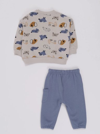 CONJUNTO FULL PRINT FRANELA POLERA + PANTALON BEBÉ NIÑO BABY HARVEST - 2
