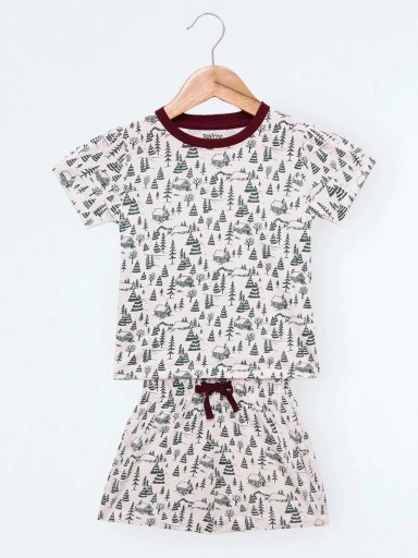 PIJAMA BEBÉ NIÑO HARVEST BLANCA NAVIDAD 