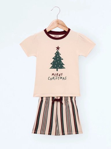 PIJAMA BEBÉ NIÑA HARVEST ARBOL NAVIDEÑO 