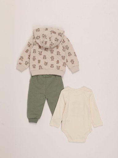 CONJUNTO BODY + POLERA + PANTALON BEBE NIÑO BABY HARVEST - 2