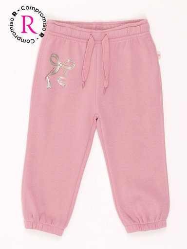 PANTALON DE BUZO FRANELA BEBE NIÑA BABY HARVEST - 3