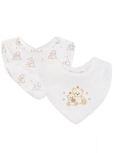 PACK X2 BABEROS ALGODÓN BABY CLUB CHIC REORDEN