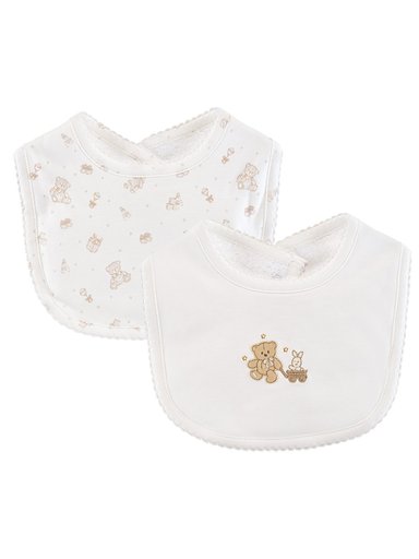 PACK X2 BABEROS ALGODÓN BABY CLUB CHIC VINTAGE TOY