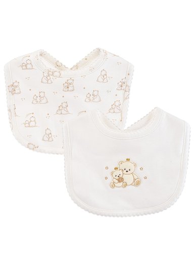 PACK X2 BABEROS ALGODÓN BABY CLUB CHIC REORDEN