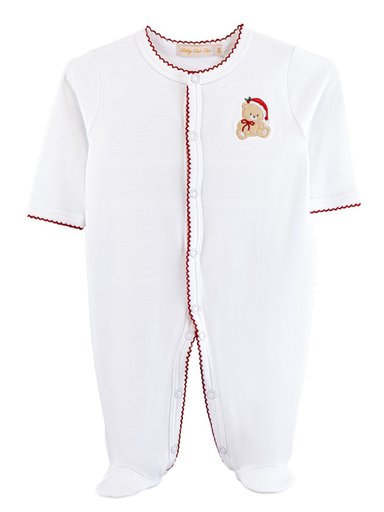 CONJUNTO ENTERIZO Y GORRO ALGODÓN UNISEX BABY CLUB CHIC TEDDY CHRISTMAS - 2