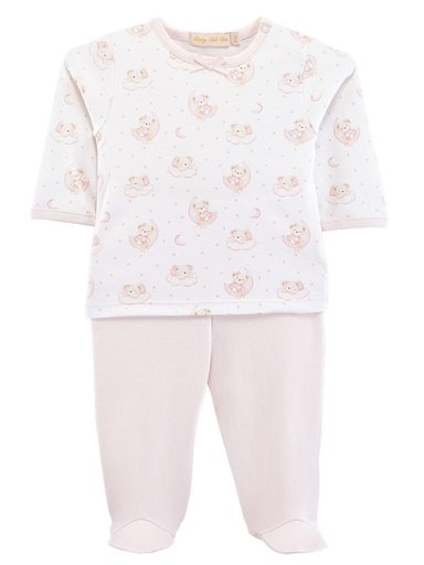 CONJUNTO POLO Y PANTALÓN ALGODÓN NIÑA BABY CLUB CHIC TIME TO SLEEP - 1