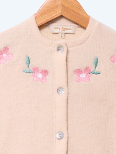 CHOMPA CARDIGAN FLORES BEBÉ NIÑA BABY HARVEST - 3
