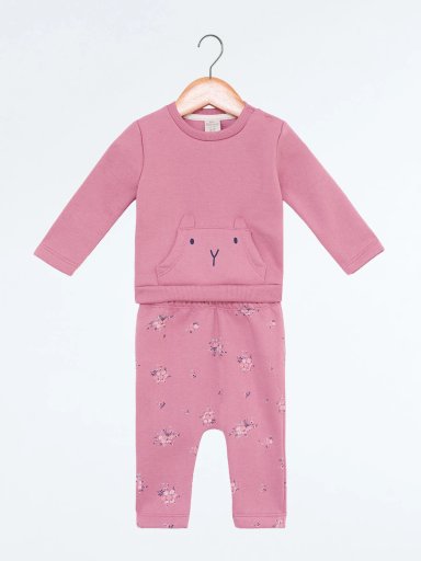 CONJUNTO FRANELA POLERA + PANTALON BEBE NIÑA BABY HARVEST - 1