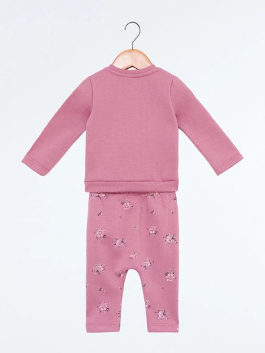 CONJUNTO FRANELA POLERA + PANTALON BEBE NIÑA BABY HARVEST - 2