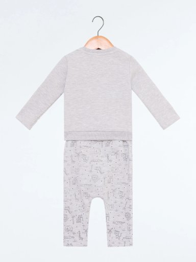 CONJUNTO FRANELA POLERA + PANTALON BEBE NIÑO BABY HARVEST - 2