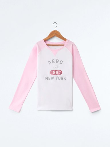 POLO MANGA LARGA ALGODÓN NIÑA AERO - 1