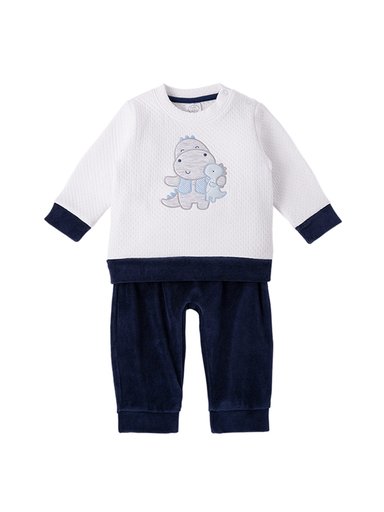 CONJUNTO BUZO ALGODÓN NIÑO BABY CLUB DINOSAURUS - 1