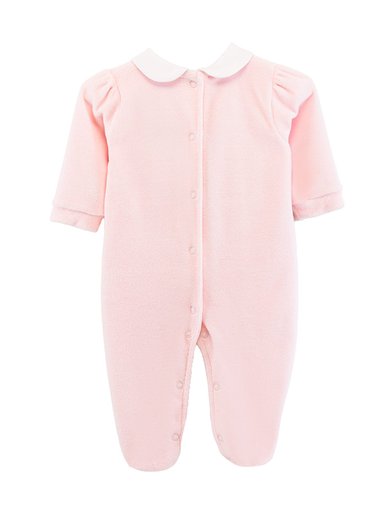 ENTERIZO ALGODÓN NIÑA BABY CLUB ROSADO PINK BOWS - 2