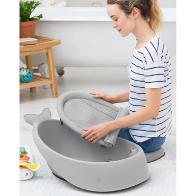 BAÑERA SKIP HOP 3 ETAPAS INFANTI MOBY GRIS - 3