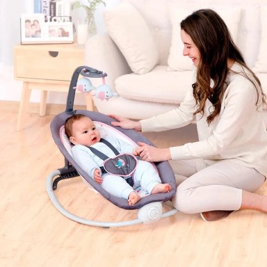 SILLA NIDO INFANTI PLEGABLE ROSADA 6917 - 4