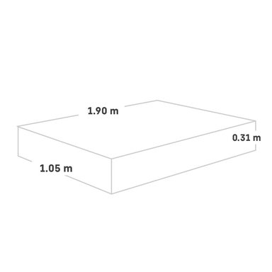COLCHÓN PARAÍSO ROYAL PRINCE 1.5 PLAZAS + 1 ALMOHADA VISCOELÁSTICA - 6