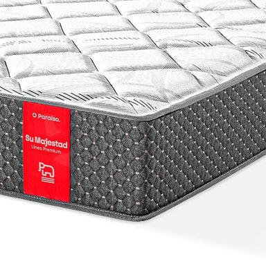 COLCHÓN PARAÍSO SU MAJESTAD DE LUJO 1.5 PLAZAS + 1 ALMOHADA + PROTECTOR - 2
