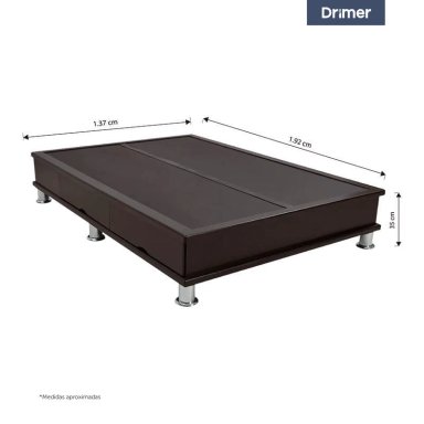 BASE DRIMER OPORTO 2 PLAZAS CON CAJONES - 2