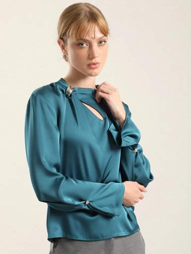 BLUSA MANGA LARGA MUJER LIOLA RETRO - 3