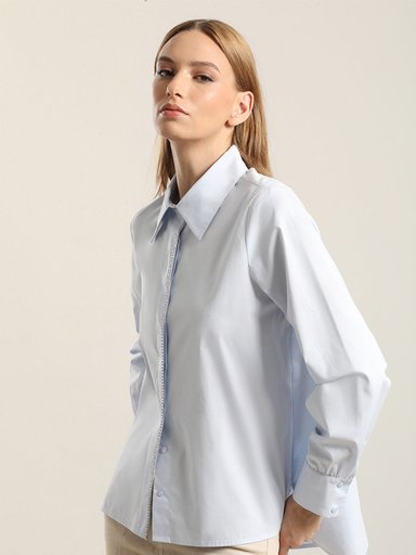 BLUSA MANGA LARGA ALGODÓN MUJER LIOLA RETRO - 3