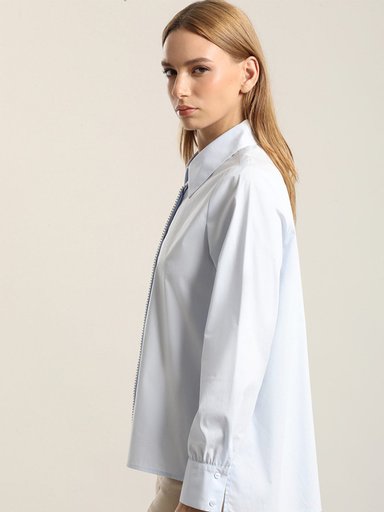 BLUSA MANGA LARGA ALGODÓN MUJER LIOLA RETRO - 4