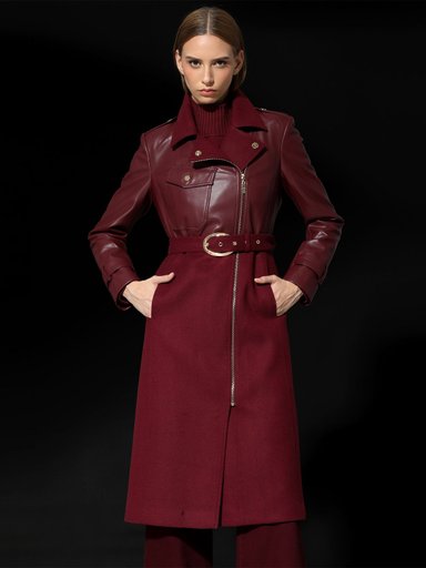 ABRIGO LARGO MUJER LIOLA BIKER - 4