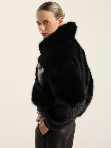 CHAQUETA MUJER LIOLA EFECTO CUERO - 4