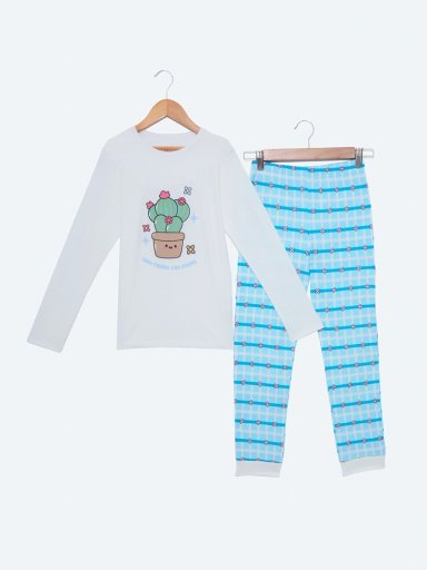 PIJAMA ALGODÓN NIÑA HARVEST CACTUS