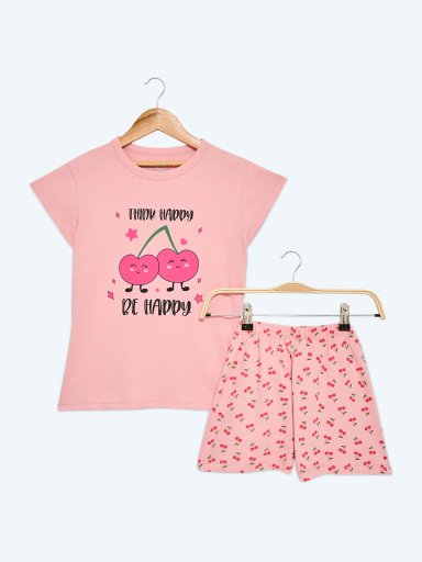 PIJAMA MANGA CORTA NIÑA INDEX CHERRY